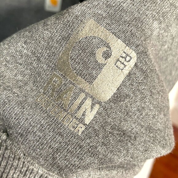 Carhartt Original Fit Quarter Zip Mock Neck Rain Defender Sweatshirt 2XL Gray - Picture 7 of 9